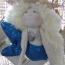 Handmade Mermaid Ornament and Home Decor Wall Hanging-Blue