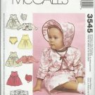 McCall's Pattern #3545-Gooseberry Hill Infants Dress-Jacket-Hat-Panties S-M-L-XL