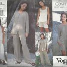Vogue American Designer Pattern-Calvin Klein-Misses Jacket-Top-Skirt-Shorts-Pant