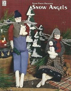 DPC-SNOW ANGELS By Susan Fouts -19 1/2" GIRL & BOY SNOW ANGELS