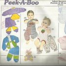 Sunrise Designs Pattern-Peek-A-Boo-Infant Sportswear-Preemie's to 18 MO.-UNCU