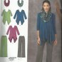 Simplicity Plus Size Pattern #1323 Misses Knit Tunic & Pants-Scarf  Sz 14-22