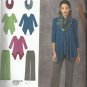 Simplicity Plus Size Pattern #1323 Misses Knit Tunic & Pants-Scarf  Sz 14-22