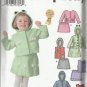 Simplicity Pattern #5370-Toddlers Jacket or Vest and Skirt-1/2, 1 ,2 ,3, 4