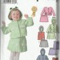 Simplicity Pattern #5370-Toddlers Jacket or Vest and Skirt-1/2, 1 ,2 ,3, 4
