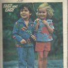 VintageFast & Easy  Butterick Pattern-Children's Top-Pants-Shorts  Sz 2  UNCUT