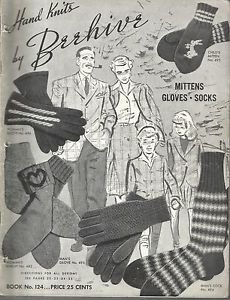 Vintage Knits Pattern Booklet by Beehive-Mittens-Gloves-Socks
