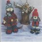 Craft Pattern Keeping You in Stitches-Freddy & Freeway-16" Snowman-12" Snow Dog