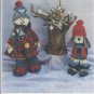 Craft Pattern Keeping You in Stitches-Freddy & Freeway-16" Snowman-12" Snow Dog