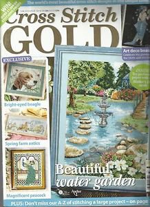 Cross Stitch GOLD-June 2010-Patterns for Art Deco Beauty-Beagle-Peacock +++