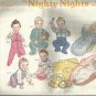 Sunrise Designs Pattern-Nighty Nights-Infant Sleepwear-3Mo-6Mo-12Mo-Preemie UNCU