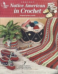 Crochet Pattern Booklet-Native American In Crochet-7 Creations-Boots & Slippers