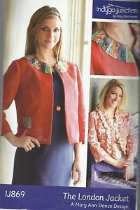 INDYGO JUNCTION PATTERN-The London Jacket   S-2XL