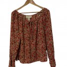 Norton Pink flower blouse Size L