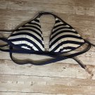Victoria’s Secret pink  blue and white striped bikini top