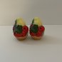 Fruit Bowl Pattern INARCO Ceramic Salt Pepper Shakers