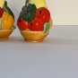 Fruit Bowl Pattern INARCO Ceramic Salt Pepper Shakers