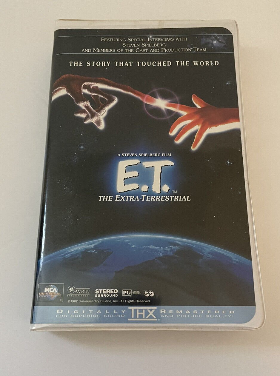 Tested! E.T. The Extra-Terrestrial (VHS, 1996, Clamshell) Digitally Remastered
