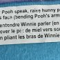 brand new Applause Funny Hunny Talking winnie The Pooh Plush Bunny