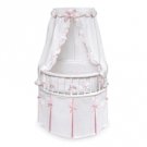 Badger Basket Elegance RD Baby Bassinet 00836 White/Pink