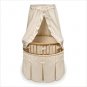 Badger Basket  Elite Baby Oval Bassinet 00855 Natural Bassinet/Ecru Waffle Bedding