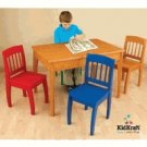 Kidkraft Euro Honey Table & 4 Primary Chairs KK26175 Multi