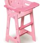 Badger Baskets Blossoms & Butterflies Doll High Chair #01014 Pink