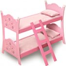 Badger Baskets Blossoms & Butterflies Doll Bunk Beds w/Ladder   01854  Pink