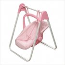 Badger Basket  Doll Swing/Carrier 01550     Pink/White
