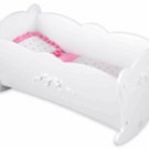 Kidkraft Tiffany Bow Wooden Doll Cradle  KK60111 White