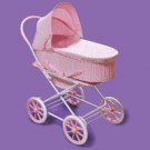 Badger Basket Pink Rosebud 3 in 1 Pram/Carrier/Stroller 00561