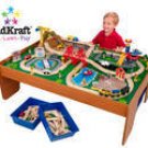 Kid Kraft Ride Around Town Train Set w/ Table  KK17836  Multi