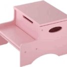 Kidkraft  Step'n Store Pink Wood Step Stool  KK15604 Personalize