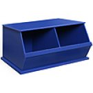 Badger Basket Blue 2 Bin Stackable Storage Unit #09771