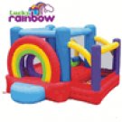 Kidwise Multi Color Lucky Rainbow  Bouncer and Ball Pit KWSS-RB-601