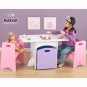 Kidkraft  Childs White Table w/ 2 Pastel Benches  KK26162 Multi