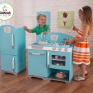 KidKraft 53286 Blue  Retro Kitchen and Refrigerator