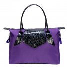 Trend Lab Baby Diaper Bag Royal Purple and Black Tote #104317 Multi