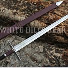 Handmade Templars Sword, Knight Arming Sword, Medieval Battle Ready Sword, Anniversary Gift for Him