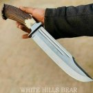 Stag Antler Bowie Knife - Stag Horn knife gift for Him, Gift for Men, Anniversary Gift for Husband