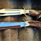 Hunting Knife Stag Horn Camping Knife Gift for Him, Gift for Father, Birthday Gift for Husband