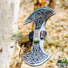 Double sided Axe Medieval Vikings Axe, Large Norse Battle Axe, Hand forged Double Edge Axe Double sided Axe Medieval Vikings Axe, Large Norse Battle Axe, Hand forged Double Edge Axe