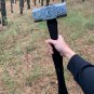 Viking hammer Half moon half sun Nordic Carbon steel hammer, Anniversary gift for Husband
