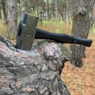 Viking hammer Half moon half sun Nordic Carbon steel hammer, Anniversary gift for Husband