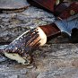 14" Stag Bowie Knife | Hunting Camping Stag Horn Sharped Bowie knife | Collectible Gift for Men
