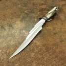 Stag Antler D2 Steel Knife, Hunting Knife Gift for Him, Collectible Knife Best Gift for Husband