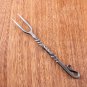 Hand Forged Viking Cutlery set Double twist handle with Leather Sheath, Medieval Cutlery Set