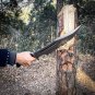 19 inches Handmade Large Bowie Knife, Carbon Steel Bowie, Sharped Battle read Survivals knife