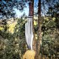 19 inches Handmade Large Bowie Knife, Carbon Steel Bowie, Sharped Battle read Survivals knife