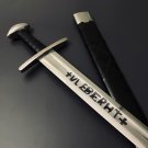 Ulfberht Viking Sword, 11th Century Battle Sword, Carbon Steel Collectible Sword gift for Men